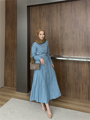 Ruslan Kemerli Kot Elbise Ekru (820)