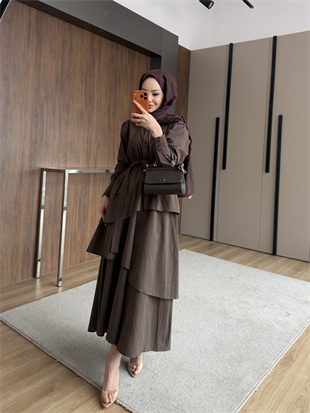 Saher Kat Kat Elbise Acı Kahve (4422)