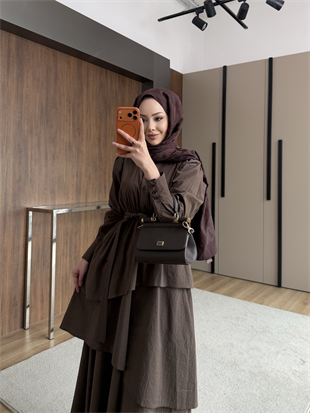 Saher Kat Kat Elbise Acı Kahve (4422)