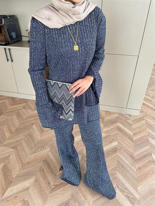 Sally Simli Triko Takım Lacivert