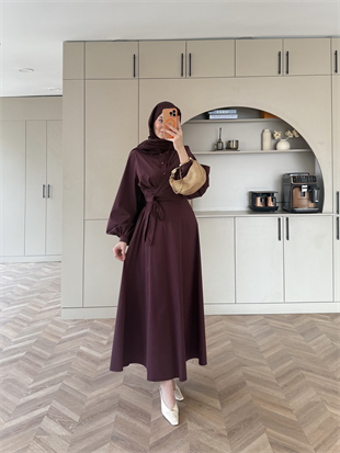 Salute Yandan Bağlamalı Etekli Takım Bordo (2385)