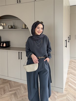 Sane Pantolonlu Takım Antrasit (2362)