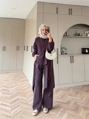 Sane Pantolonlu Takım Bordo (2362)
