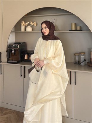 Sarnıç Yarasa Kol Pantolonlu Takım Sarı (2417)