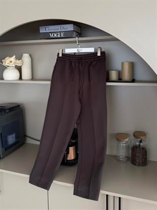 Scuba Havuç Pantolon Acı Kahve