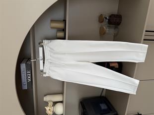 Scuba Havuç Pantolon Beyaz