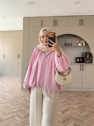 Serga Bomber Ceket Pembe (833)