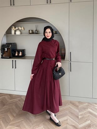 Shella Keten Etekli Takım Bordo (4493)