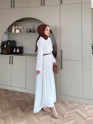 Shella Keten Etekli Takım Ekru (4493)