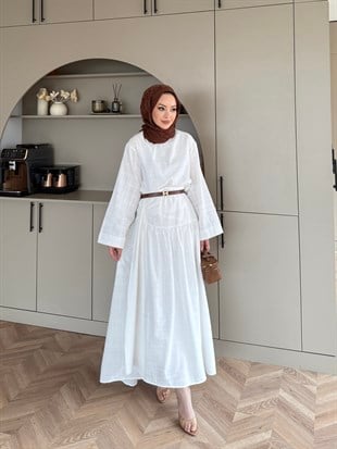 Shella Keten Etekli Takım Ekru (4493)