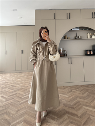 Shirin Etekli Takım Bej (12013)