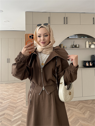 Shirin Etekli Takım Kahve (12023)