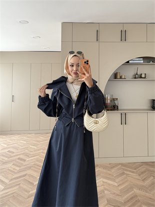 Shirin Etekli Takım Lacivert (12013)