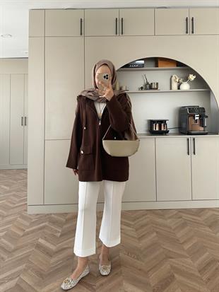 Silva Angora Hırka Acı Kahve