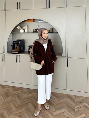 Silva Angora Hırka Acı Kahve