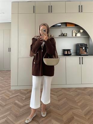 Silva Angora Hırka Acı Kahve