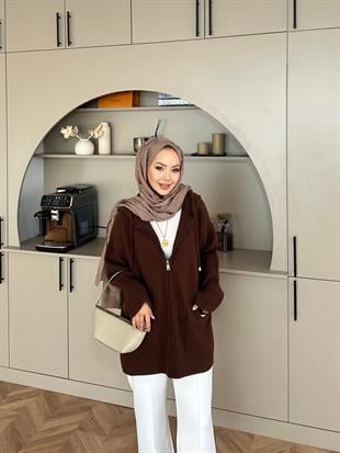 Silva Angora Hırka Acı Kahve