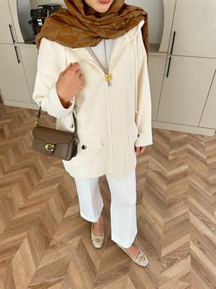 Silva Angora Hırka Ekru