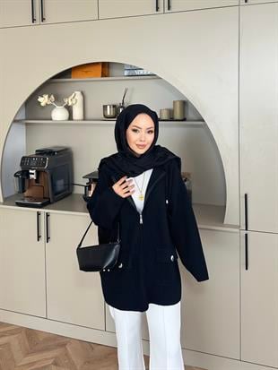 Silva Angora Hırka Siyah