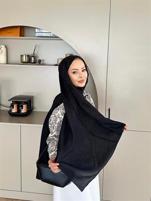 Siyah E Desen Naia Şal