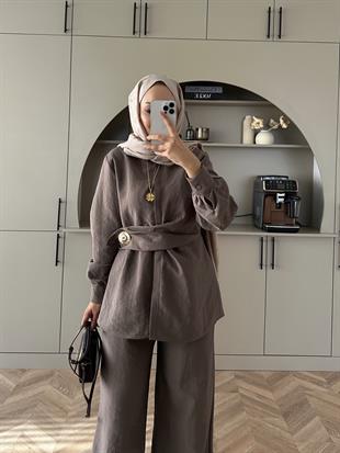 Sole Pantolonlu Takım Vizon