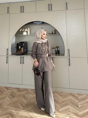 Sole Pantolonlu Takım Vizon