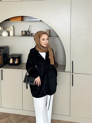 Sonya Angora Hırka Siyah