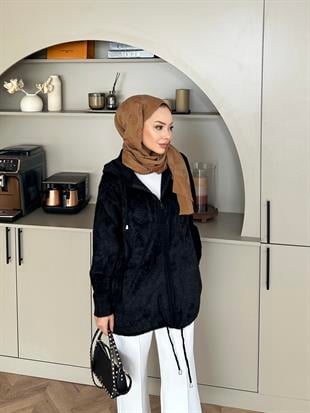 Sonya Angora Hırka Siyah