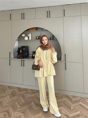 Pushe Büzgülü Takım Sarı