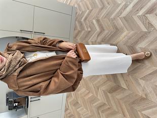 Süet Bomber Ceket Camel