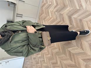 Süet Bomber Ceket Haki