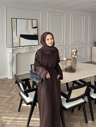 Sweat Elbise Acı Kahve