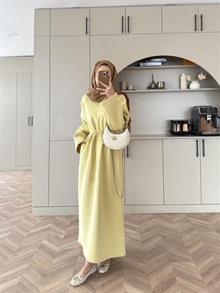 Sweat Elbise ButterYellow