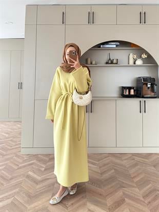 Sweat Elbise ButterYellow