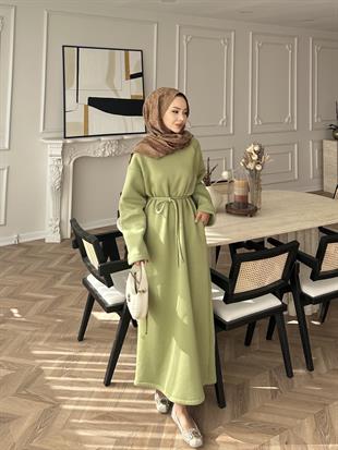 Sweat Elbise Haki
