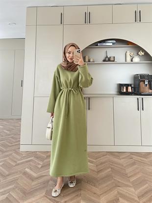 Sweat Elbise Haki