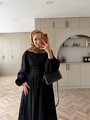 Tahras Gömlekli Etekli Takım Siyah (934)