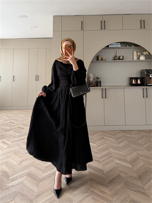 Tahras Gömlekli Etekli Takım Siyah (934)