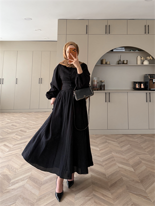 Tahras Gömlekli Etekli Takım Siyah (934)