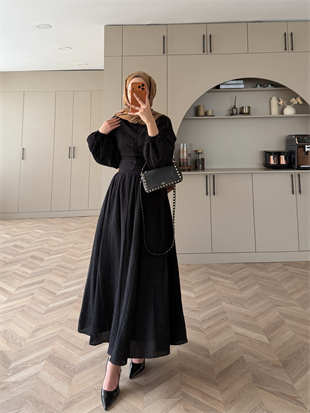 Tahras Gömlekli Etekli Takım Siyah (934)