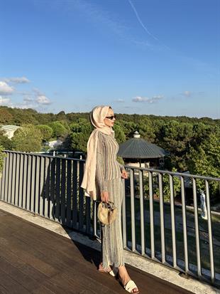 Tanya Işıltılı Etekli Takım Pembe