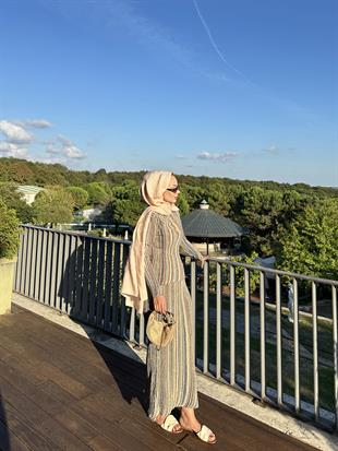 Tanya Işıltılı Etekli Takım Pembe