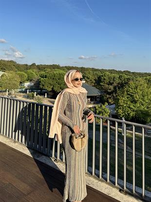 Tanya Işıltılı Etekli Takım Pembe