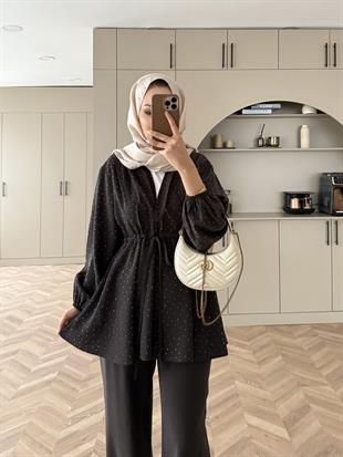 Taşlı Modal Takım Acı Kahve