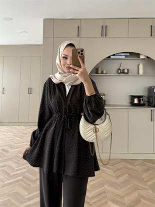 Taşlı Modal Takım Acı Kahve