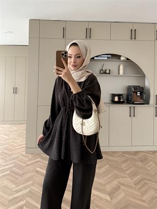 Taşlı Modal Takım Acı Kahve