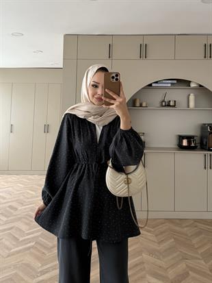 Taşlı Modal Takım Antrasit (4405)