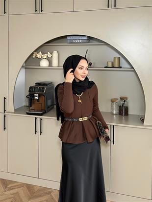 Tate Çelik Örme Kazak Kahve