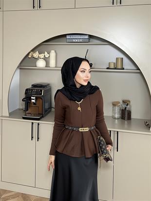 Tate Çelik Örme Kazak Kahve