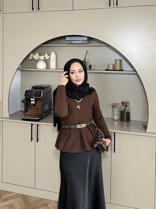 Tate Çelik Örme Kazak Kahve